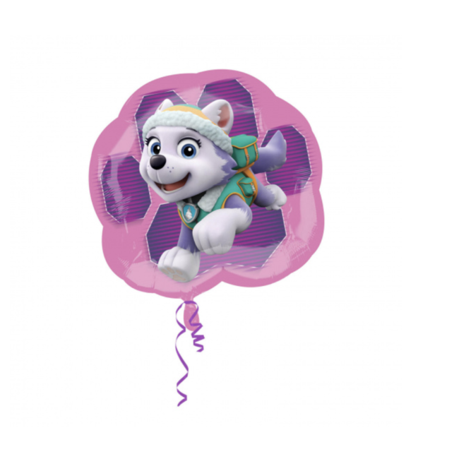 Feestartikelen Paw patrol folie ballon roze