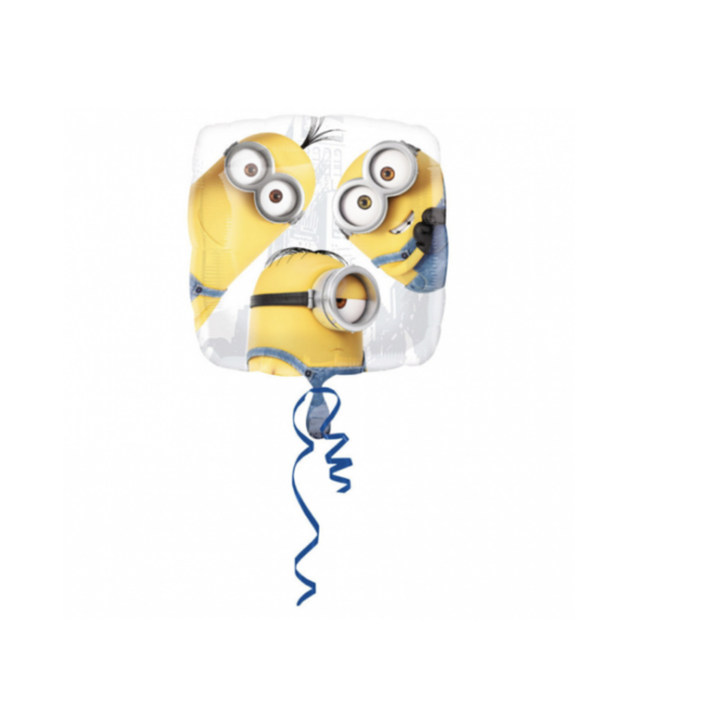 Feestartikelen Minions folie ballon wit - geel