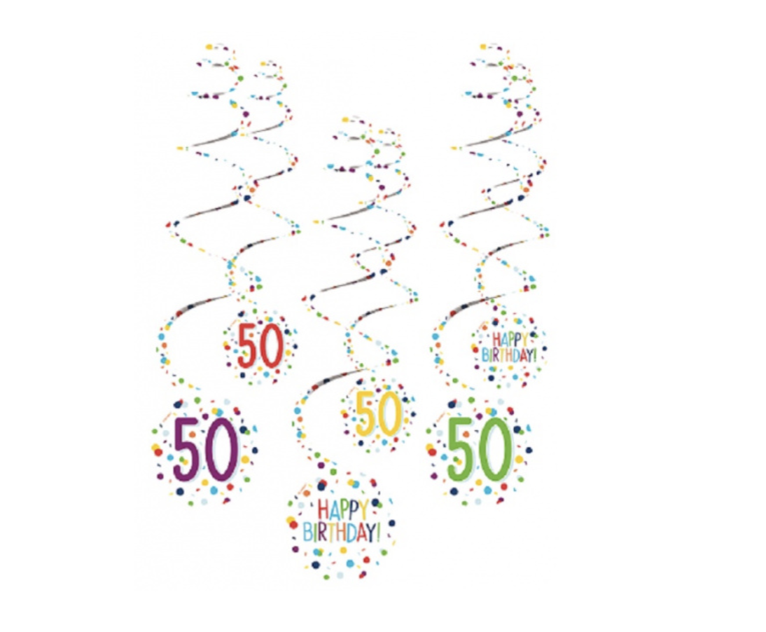 Preek Doorlaatbaarheid Intiem 50 jaar slingers confetti - J-style-deco.nl | Online feestwinkel Zeeland