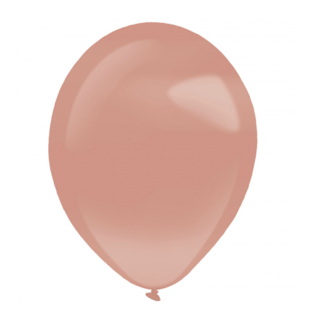 Feestartikelen Ballonnen parel rosé goud mini