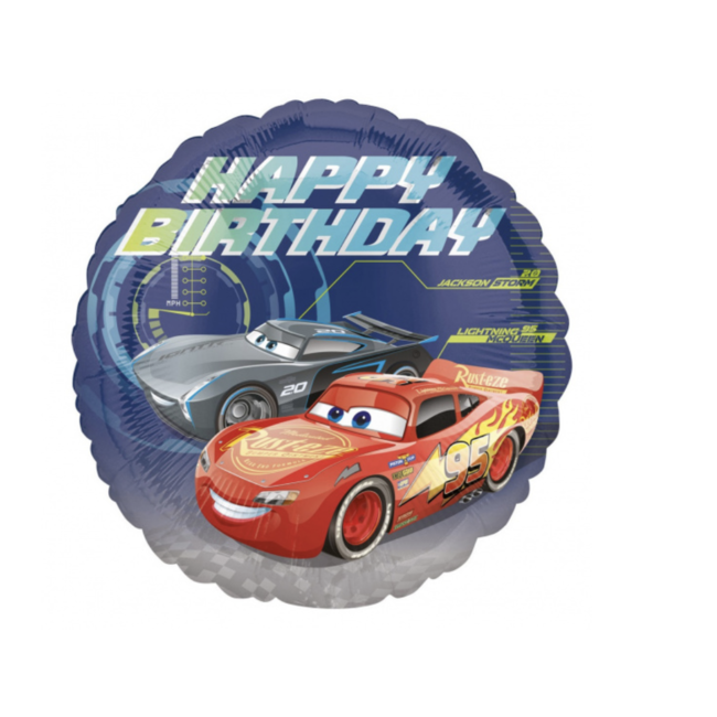 Cars happy birthday folie ballon