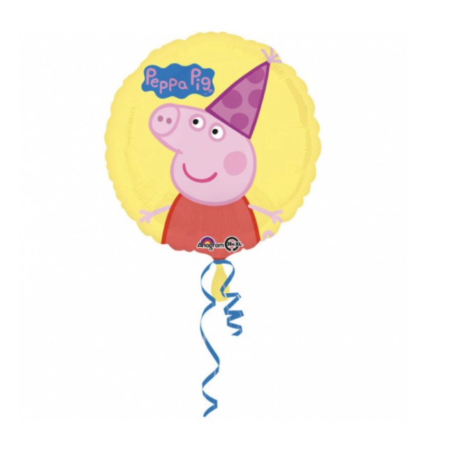 Feestartikelen Peppa pig ballon geel