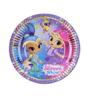 Feestartikelen Shimmer en shine gebaksborden