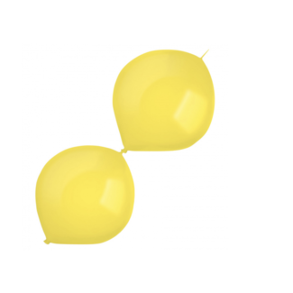 Feestartikelen Ballonnen slinger geel 50 st