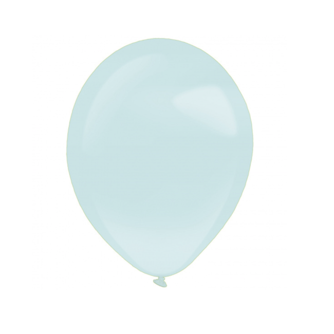 Feestartikelen Ballonnen mint blauw 50 ST