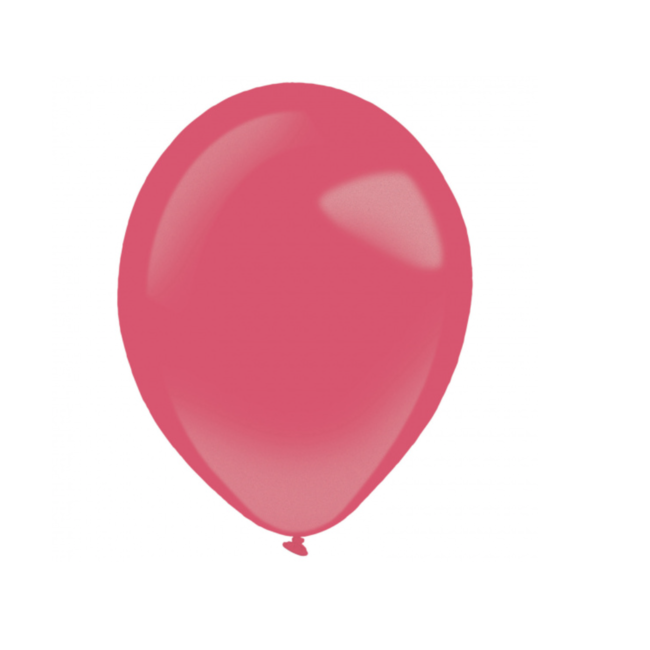 Feestartikelen Ballonnen metallic rood 50 ST
