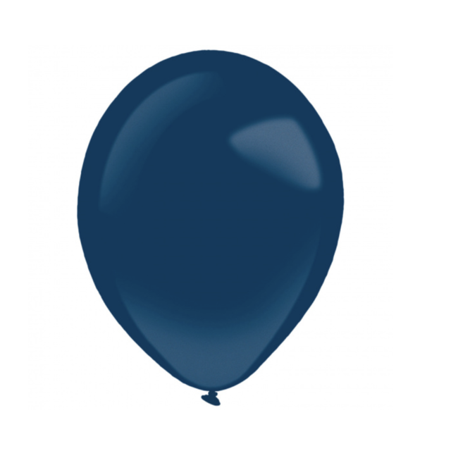 Feestartikelen Ballonnen metallic blauw mini