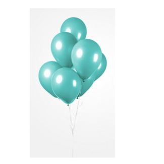 Feestartikelen Ballonnen turquoise 10 st