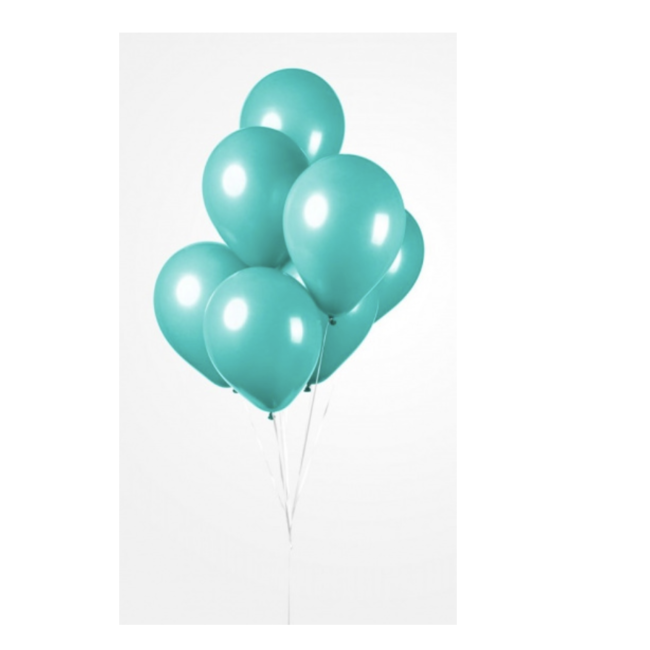 Feestartikelen Ballonnen turquoise 10 st