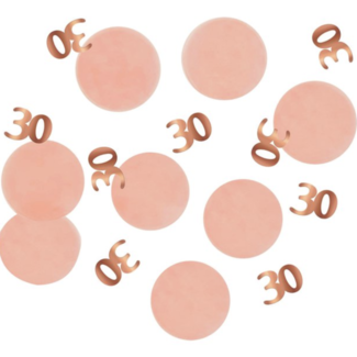 Feestartikelen 30 jaar confetti blush