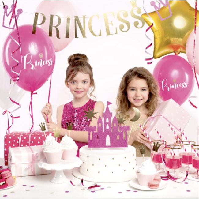 Feestartikelen Prinses feest pakket roze