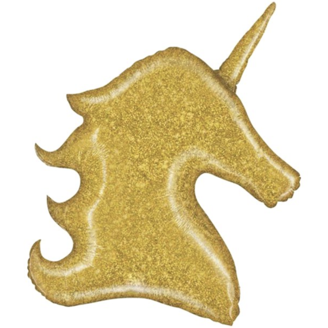 Feestartikelen Unicorn ballon goud XL