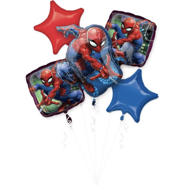 Feestartikelen Spiderman ballonnen boeket