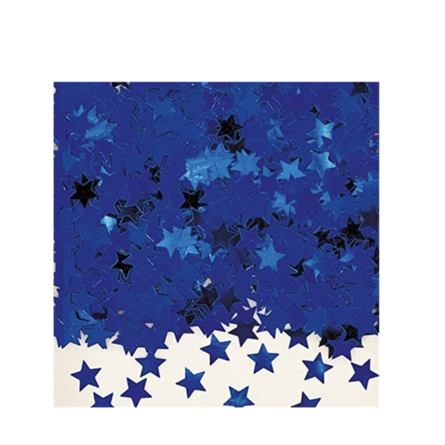 Feestartikelen Sterren confetti blauw