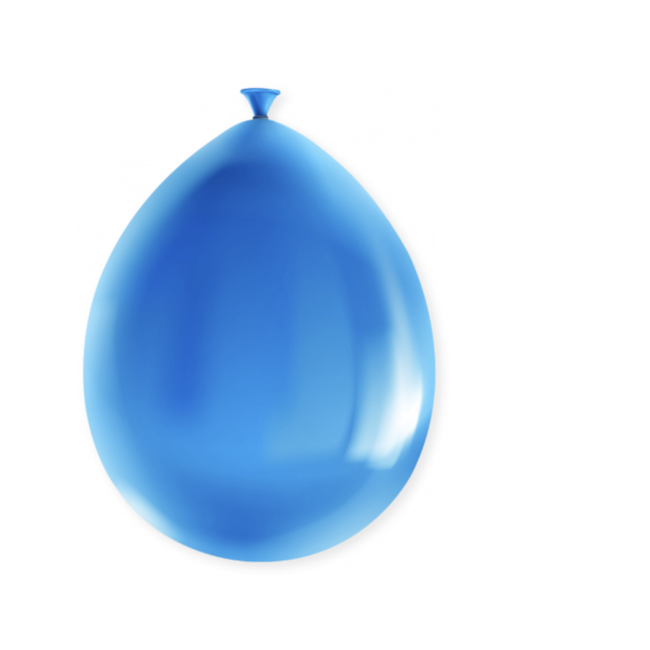 Feestartikelen Ballonnen metallic blauw 8 ST
