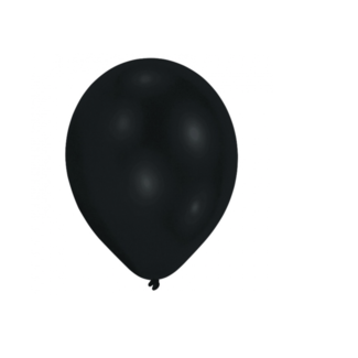 Feestartikelen Ballonnen zwart 25 ST
