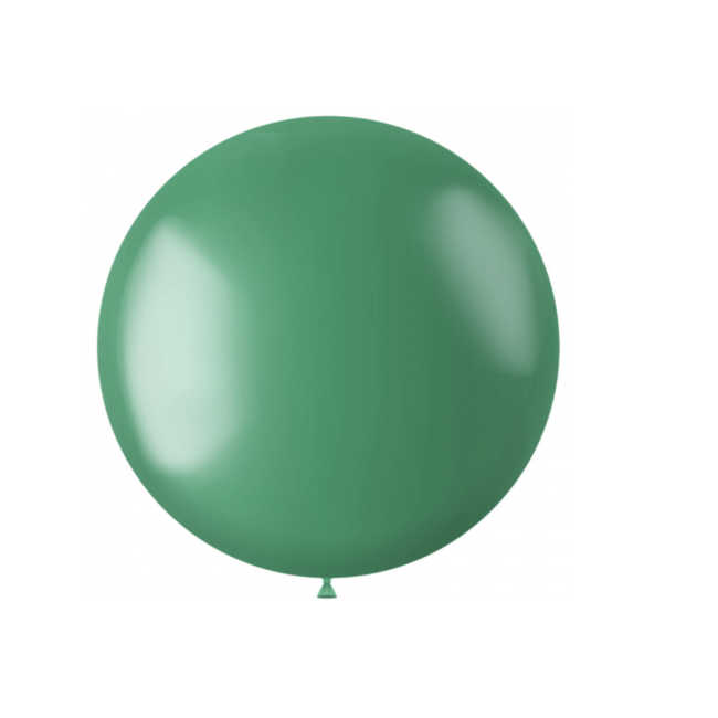 Feestartikelen Metallic groen XL ballon 78 CM