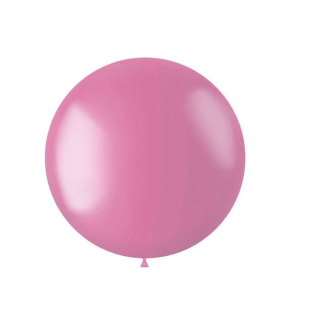 Feestartikelen Metallic roze ballon 78 CM