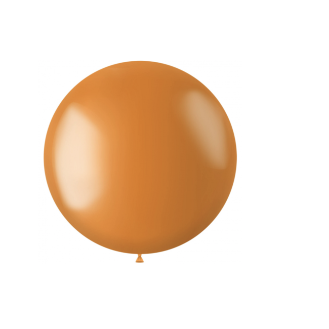 Feestartikelen Metallic oranje XL ballon