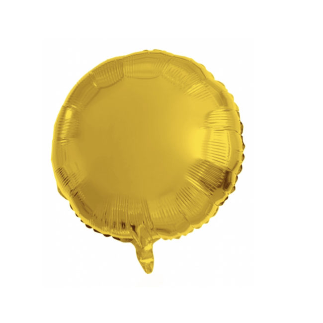 Feestartikelen Folie ballon rond goud