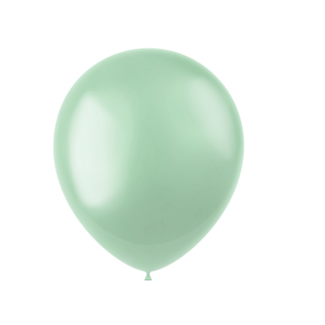 Feestartikelen Mint groen ballonnen metallic 10 ST