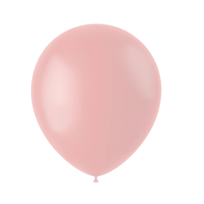 Feestartikelen Ballonnen pastel roze mat