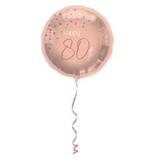 Feestartikelen 80 jaar blush ballon