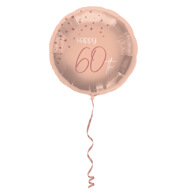 Feestartikelen 60 jaar ballon blush