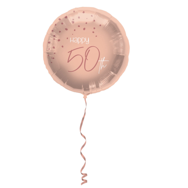 Feestartikelen 50 jaar ballon blush