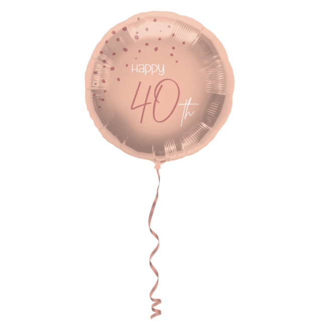 Feestartikelen 40 jaar ballon blush