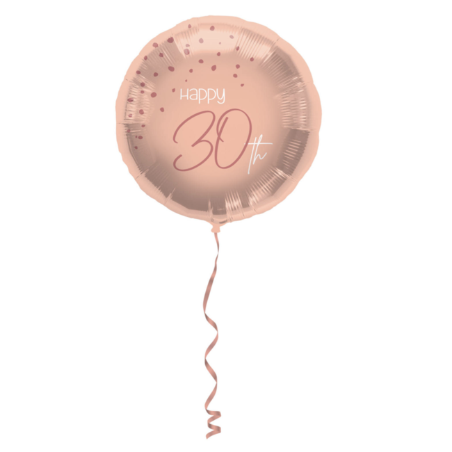 Feestartikelen 30 jaar folie ballon blush