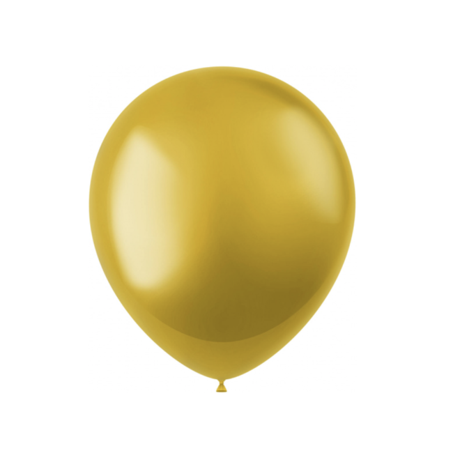 Feestartikelen Metallic goud ballonnen 10 ST