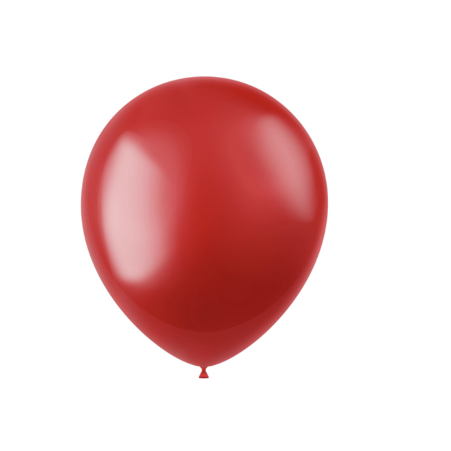 Feestartikelen Metallic rood ballonnen 10 ST