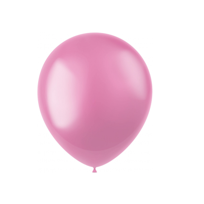 Feestartikelen Metallic licht roze ballonnen 10 ST