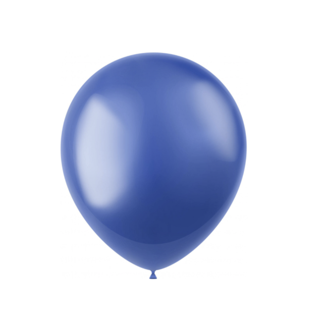 Feestartikelen Metallic blauw ballonnen 10 ST