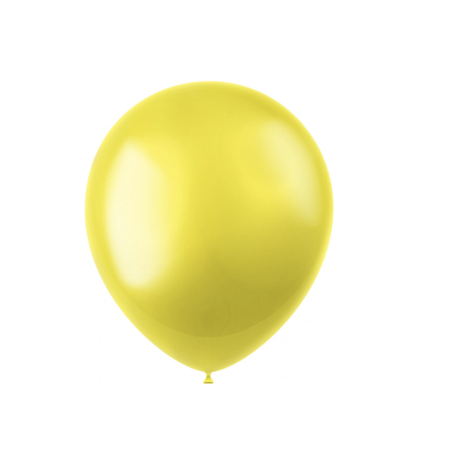 Feestartikelen Metallic geel ballonnen 10 ST