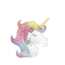 Eenhoorn  Unicorn hoofd ballon pastel