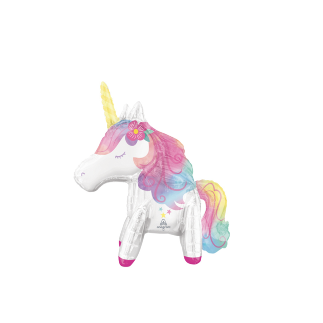 Feestartikelen Unicorn pastel ballon staand