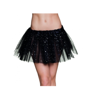 Feestartikelen Glitter tutu zwart