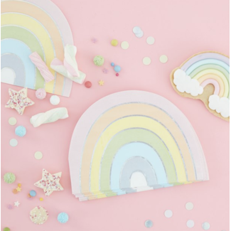 Ginger Ray  Regenboog servetten pastel