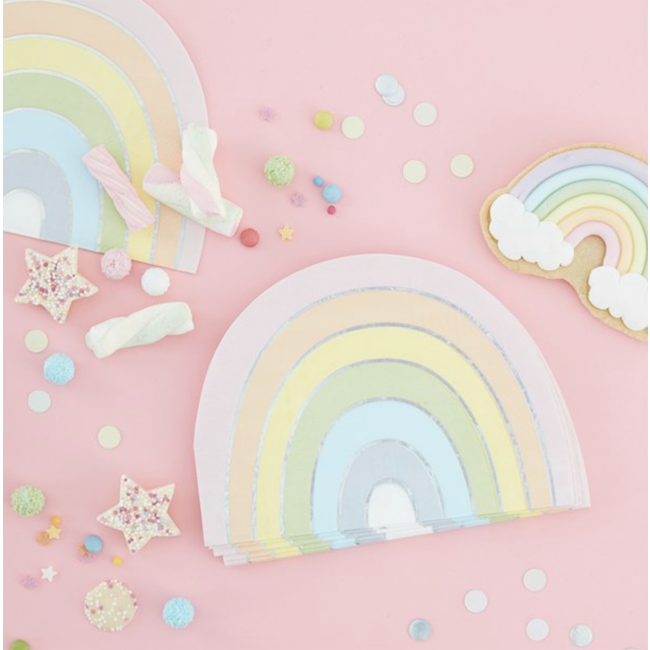 Ginger Ray  Regenboog servetten pastel