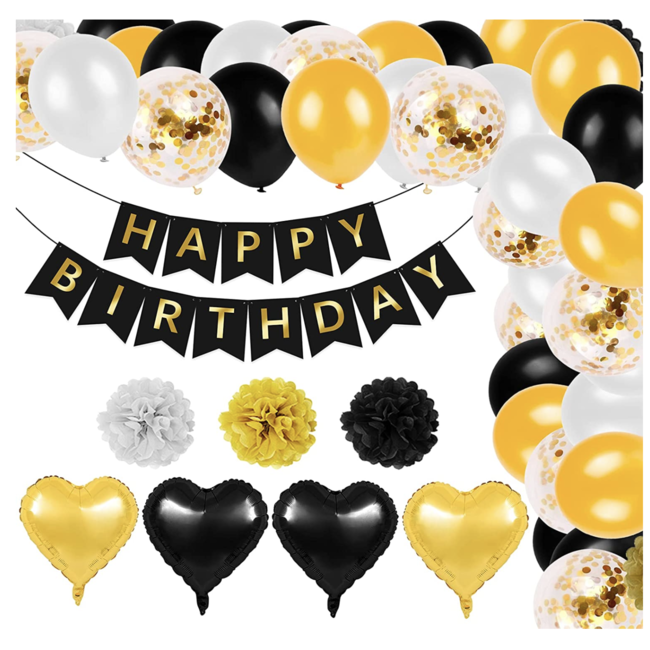 aanvaarden vrouw Makkelijk te gebeuren Happy birthday ballonnen - feest pakket - J-style-deco.nl | Online  feestwinkel Zeeland