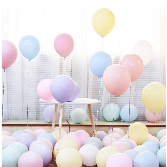 Feestartikelen Pastel ballonnen mat 200 ST