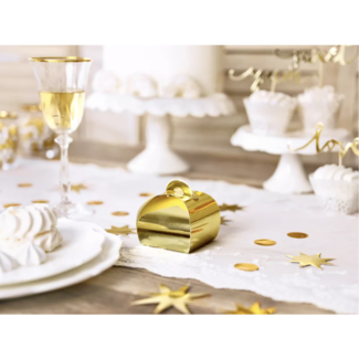 Party items Geschenkdoosjes goud