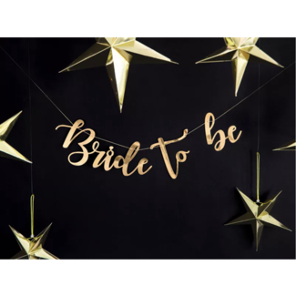 Party items Bride to be slinger goud