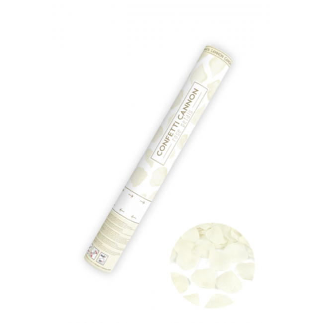 Partydeco Party popper rozenblaadjes beige