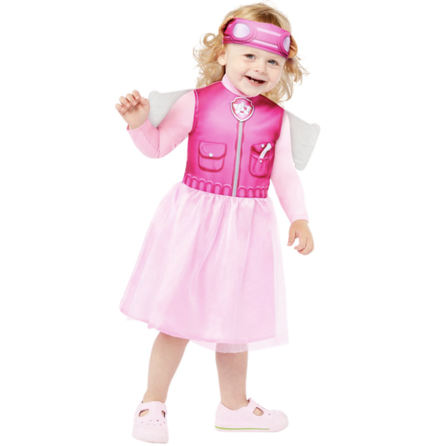 Paw patrol sky kostuum roze