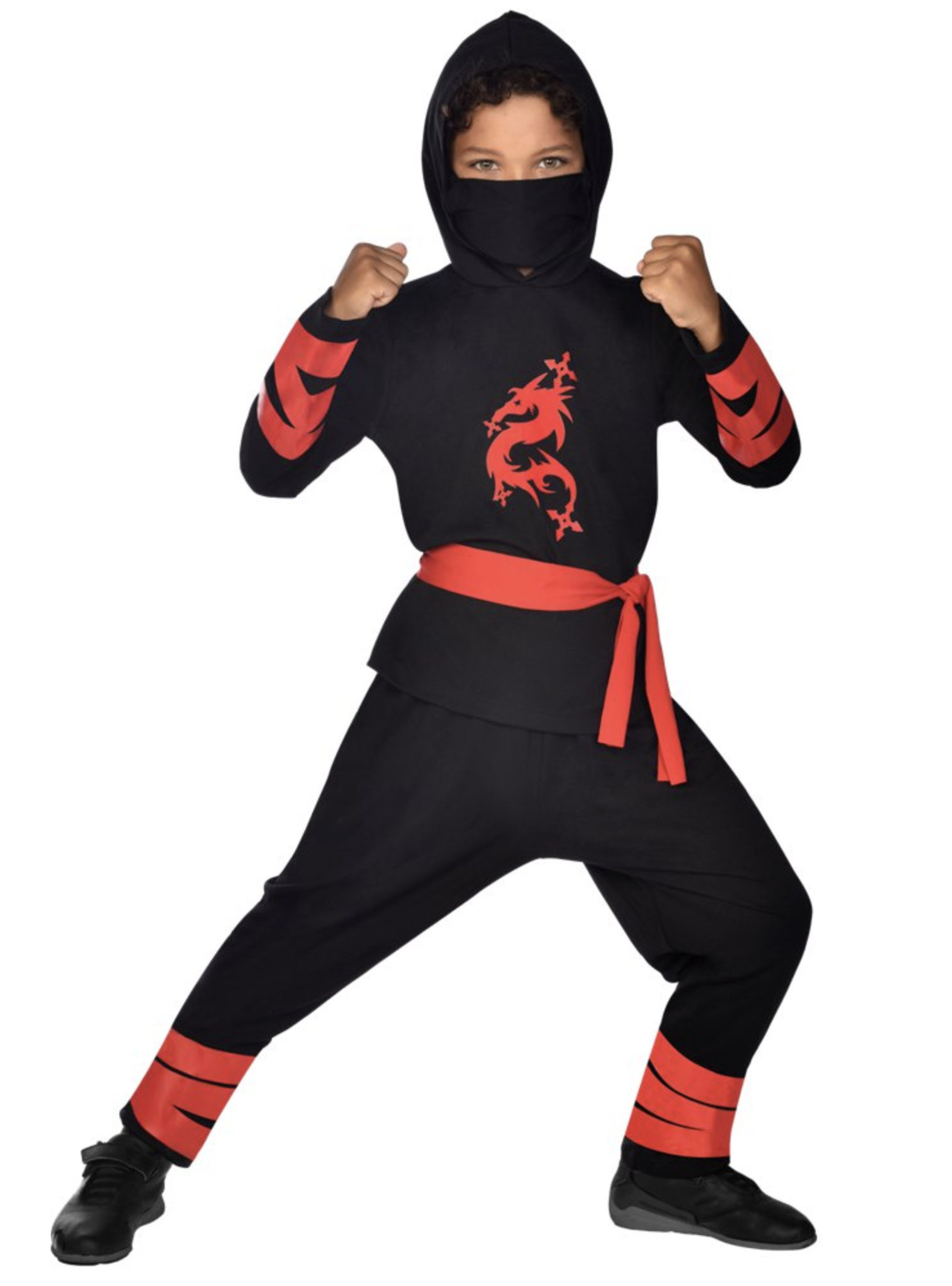 Plotselinge afdaling toezicht houden op ketting Zwarte ninja krijger kostuum rood - zwart | J-style-deco.nl | -  J-style-deco.nl | Online feestwinkel Zeeland