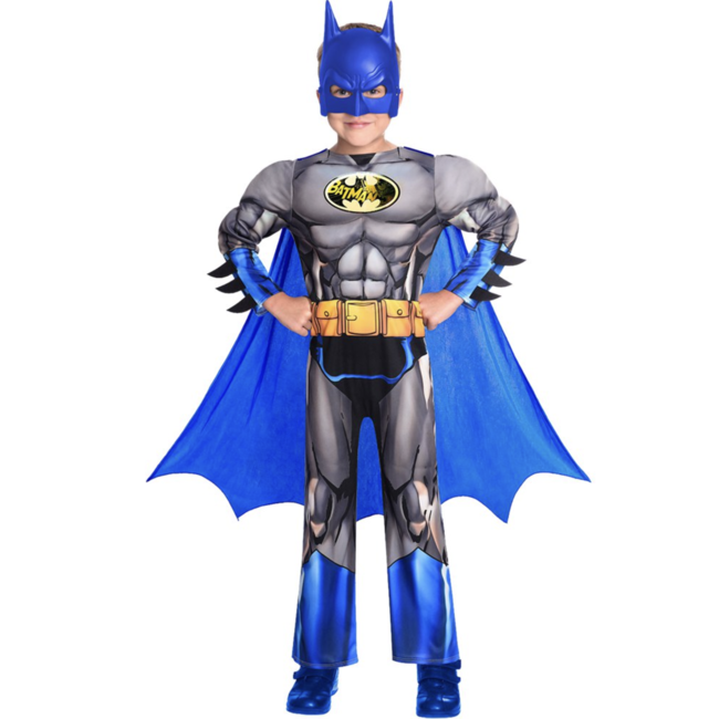 Batman kostuum blauw - grijs