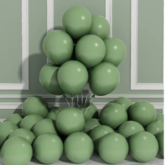 Party items Nude groen ballonnen 50 ST